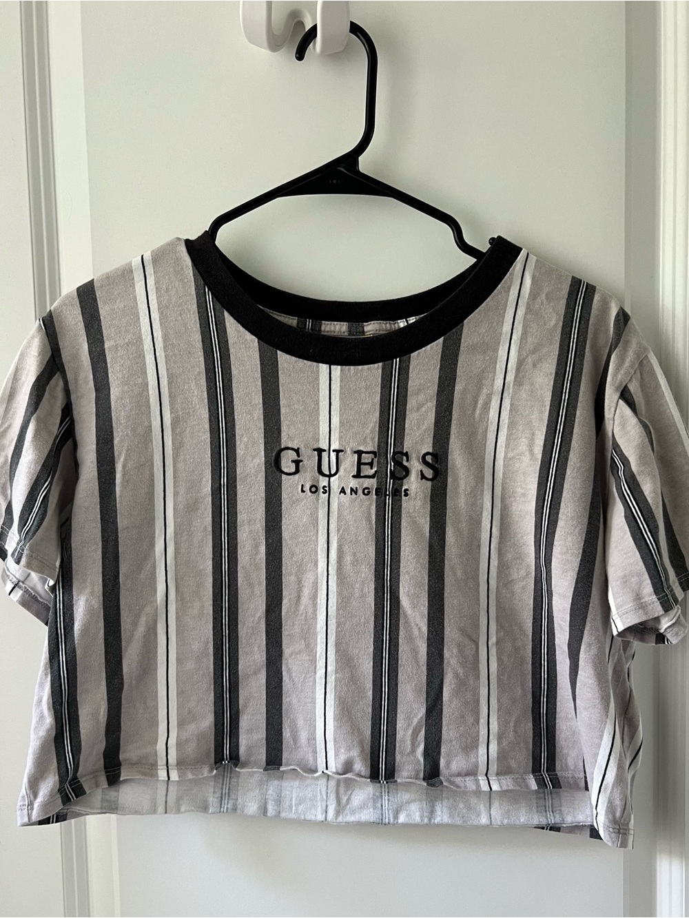 Guess Originals Striped crop- Black & Gray